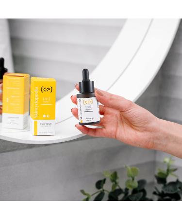 Skincyclopedia 20% Vitamin C Serum with Hyaluronic Acid - Spot Treatment for Acne Prone Dry and Oily Skin - Illuminating Face Moisturiser for Men and Women 30ml - Buy Online on GoSupps.com