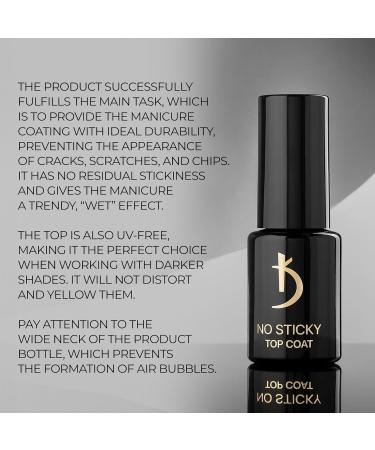 K Professional No Wipe UV Top Coat Gel 12ml | Long-Lasting Nail Polish for Gel Nails | Overlack Finish - Shine & Durability - Buy Online on GoSupps.com
