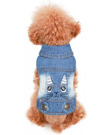 Amaone Chihuahua Dog Coat - Leopard Bowknot - Winter Jacket for Small Dogs - Rosa - One Size - Stylish & Cozy (0207FRBKA-Blue B) - Buy Online on GoSupps.com