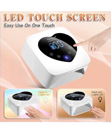 Rechargeable UV LED Nail Lamp - 72W Cordless Gel Nail Curing Light 5 Timer Settings Removable Bottom & Touch Screen for Professional Results - Buy Online on GoSupps.com