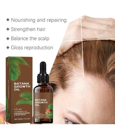 Batana Oil for Hair Growth Natural Batana Oil from Honduras Repair Damaged Hair Prevents Hair Loss Increases Shine Batana Oil for Healthier Thicker Fuller Hair 30ML - Buy Online on GoSupps.com