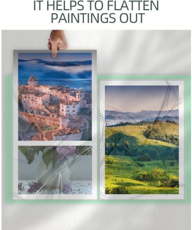 A3 Diamond Painting Storage Book | 30-Page Portfolio Folder for 60 Kits | Green 16.5x12.1in Presentation Album - Buy Online on GoSupps.com