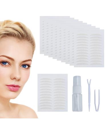 240Pcs Invisible Eyelid Lift Strips Self Adhesive Eyelid Tape Natural and Charming for Hooded Droopy Uneven or Mono Eyelids Creates Permanent Double Eyelids Without Surgery