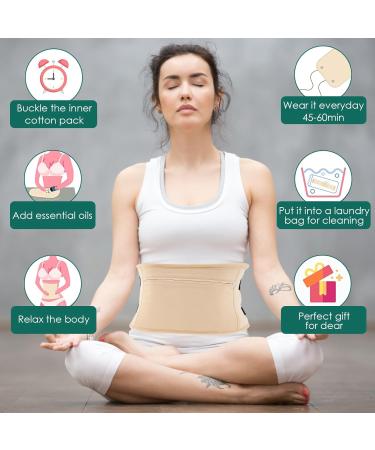 3Pcs Wrap Set Oil Pack Wrap with Adjustable Elastic Strap for Neck Leg Reusable Leak-Proof Compress for Liver Detox Thyroid Less Inflammation Insomnia (A) - Buy Online on GoSupps.com