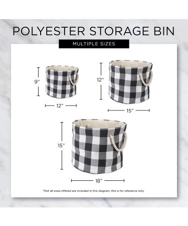 Bone Dry Small Round Gray Striped Paw Patch Pet Storage Bin - Buy Online on GoSupps.com