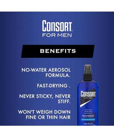 Consort Hair Spray 8oz Unscented X-Hold Pump Non-Aero (2 Pack) Unscented 8 Ounce (Pack of 2) - Buy Online on GoSupps.com
