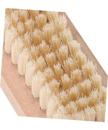 SKISUNO Wooden Nail Cleaning Brush Fingernail Cleaner Wood Nail Brush Wood Fingernail Scrubbing Brush Bristle Nail Scrubber Tool Hard Bristle Nail One Double Sided Wood Tools Bamboo Miss - Buy Online on GoSupps.com