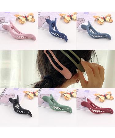 Shop Stylish 6-Pack Hair Clips - Large Classic & Multicolored Bird Nest Design for Women - Buy Online on GoSupps.com