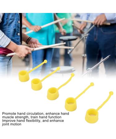 Finger Coach - Elastic Silicone Belt for Muscle Training & Drumming | 5-Part Fingering Straps for Hand Rehabilitation - Durable & Non-Fading - Buy Online on GoSupps.com