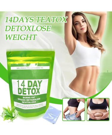 Detox Tea - 14 Day Appetite Suppressant Tea | Slimming Herbal Tea Maintaining Healthy Lifestyle Weight Management Support Bloating - Buy Online on GoSupps.com