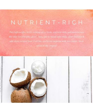Coconut Aloe Body & Hair Oil Spray | Nutrient-Rich Moisturizer | Vegan Non-GMO Gluten-Free | 3.5oz for Glowing Skin - Buy Online on GoSupps.com