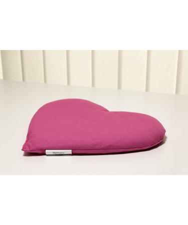 Buy Grape Seed Heart Pillow 30x25cm - Pink Heat Cushion | Perfect Gift Idea - Buy Online on GoSupps.com