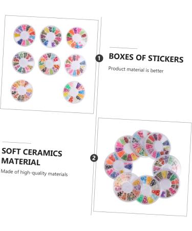 minkissy 32 Boxes Soft Pottery Nail Jewels Nail Art Decoration Fruit Nail Art Slice Fruit Flatback Charms Bulk Ornaments Nail Accessories Nail Art Patch Polymer Clay 3d Decorations - Buy Online on GoSupps.com
