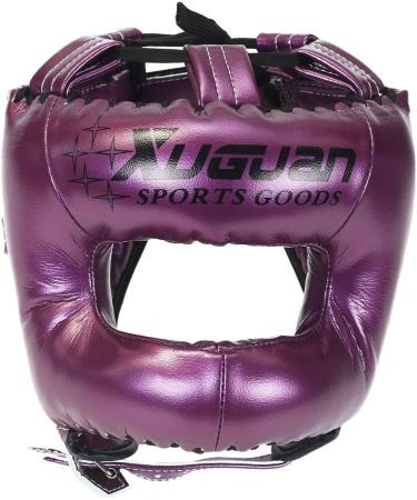 Buy Dickly Boxing Headgear - Waterproof Muay Thai & Kickboxing Head Cover for All Ages - Ultimate Facial Protection for Grapplers - Violet L - Buy Online on GoSupps.com