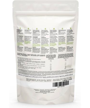  Nutri + Nutri+ Natural Protein Powder Chocolate 500g - natural protein powder without sweeteners lactose sugar & milk - plant-based protein powder - CHOCOLATE flavor - Buy Online on GoSupps.com