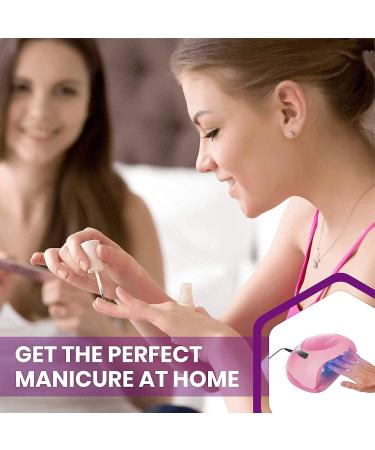 BELLANAILS Professional LED Gel Nail Lamp - 3X Faster Nail Polish Dryer for Home or Salon - 120W Curing Lamp with 4 Preset Times (Pink) - Buy Online on GoSupps.com