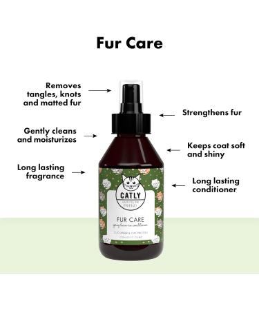 Catly Fur Care - Dry Shampoo For Cats - Ideal Pet Shampoo For Cats: Cat Shampoo And Conditioner & Kitten Shampoo Effective Cat Dry Shampoo Spray & Cat Detangler Spray with Aloe Vera & Oat 250ml - Buy Online on GoSupps.com