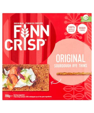 Finn Crisp Finn Crisp Harvest Slims Rye Crispy Bread 200g - Pack of 6