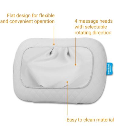 Medisana MCG 800 Gel Massage Cushion: Heated Neck Shoulder Back & Leg Massager with Red Light & Stool Fixation - Ideal for Relaxation - Buy Online on GoSupps.com