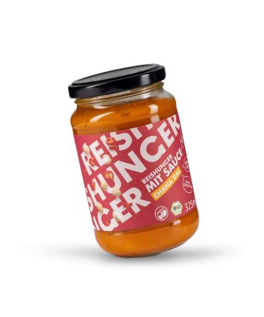 Reisherunger organic sauce Chana Dal 6x325ml - vegan and gluten -free - aromatic curry sauce - ideal for rice pasta or curry chala dal 325 ml (6 Pack)