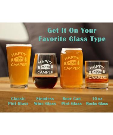 Bevvee Happy Camper Wine Tumbler - Rose Gold Stainless Steel Insulated Cup - Buy Online on GoSupps.com