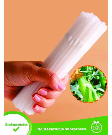 200-Pack Bendy/Flexible Plant-Based 100% Compostable and Biodegradable Straws -Live your Way- Flexible Straws / Vegetable-Based & Eco-Friendly Drinking Straws Alternative to Plastic and Paper Straws / Durable and Flexible / Special Packaging Easy to Open  - Buy Online on GoSupps.com