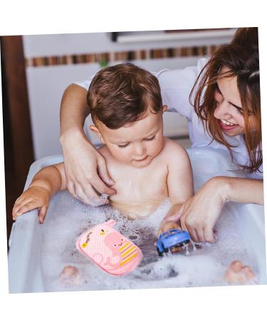 Beavorty Pink Bath Pouf & Scrubber Accessories for Newborns | Comfortable Bathing Tool for Kids - Perfect Shower Companion - Buy Online on GoSupps.com