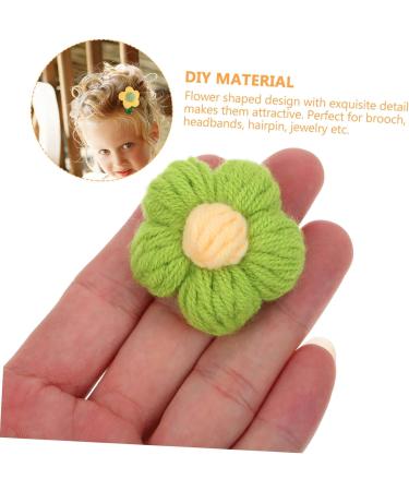 FOMIYES 20 Pcs Hairpin Accessories Tiara Crochet Floral Applique Creative Hairpin Making Supplies Child Yarn 1 count (Pack of 1) Assorted Color 1x2pcs - Buy Online on GoSupps.com