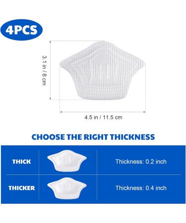 Soimiss Sneaker Heel Cushions - Self-Adhesive Shoe Inserts for Comfort | Friction Protection Pillows for Men & Women | 2 Pairs White - Buy Online on GoSupps.com