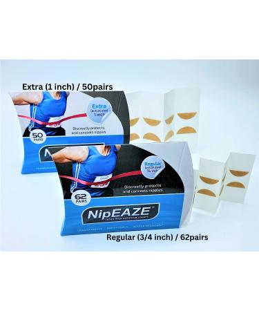 NipEaze Transparent Nipple Protectors - Value Pack (62pairs .75inch or 50pairs 1inch) - Chafing Prevention Regular - Buy Online on GoSupps.com