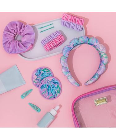 Lilly Pulitzer Self Care Kit - Spa Gift Set for Women | Spa Headband Face Wash Pads Wristbands & Scrunchie | Secret Escape - Buy Online on GoSupps.com