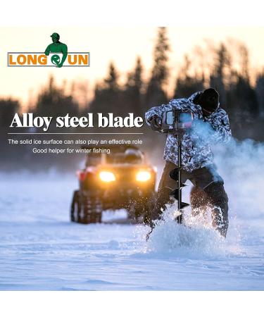 LONGRUN Ice Auger 6x29 - Power Auger Drill Bit for Ice Fishing & Burrowing - Buy Online on GoSupps.com