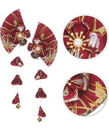 Didiseaon Wedding Decor Flower Hair Accessories Japanese Style Hair Clips Hair Barrette Tassel Flower Hairpin Traditional Tsumami Bobby Pin for Graduation Wedding Party Bridal Hair Clip - Buy Online on GoSupps.com