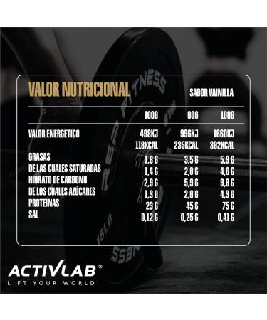 Activlab 100% Whey Premium 500g 16 Servings x 23G Protein Powder | 6.9 G BCAAs | Muscle Building & Regeneration | Glutamine | Low Sugar & Fat | Vanilla Taste - Buy Online on GoSupps.com