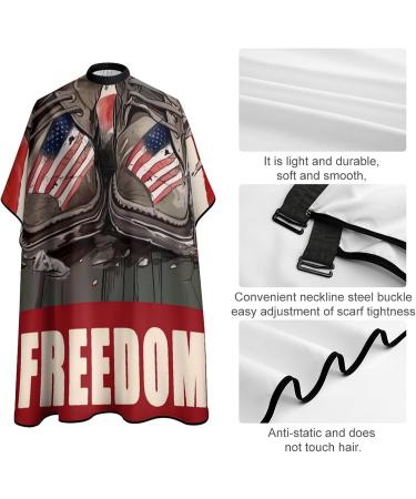 Buy US Flags Barber Cape - Professional Hair Cutting Cape Water Stain Resistant Anti-Static 56.7 66.9 Inch - Perfect for Salon & Home Hairdressing - Buy Online on GoSupps.com