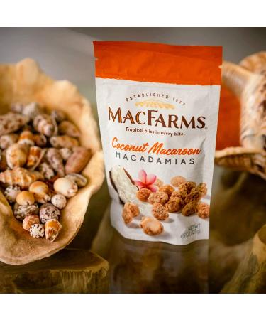 MacFarms Coconut Macaroon Macadamia Nuts - 4.5 Oz (Pack of 3) - Buy Online on GoSupps.com