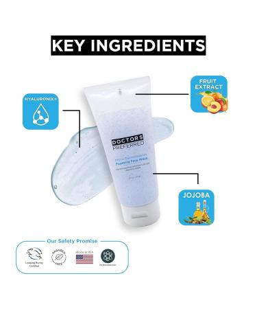 Doctors Preferred Micro-Dermabrasion Exfoliating Face Wash | Gentle Daily Cleanse & Exfoliate for Radiant Skin | 6 oz (2 Month Supply - Buy Online on GoSupps.com