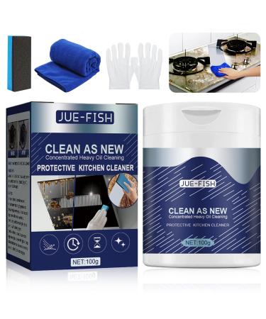 All Purpose Household Powder Cleaner Powerful Foam Rust Remover Kitchen Heavy Kitchen Duty Degreaser Stubborn Grease Kitchen Grime Remover Foam Cleaner