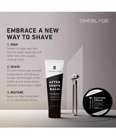 OneBlade Genesis Single Blade Safety Razor - Stainless Steel Pivoting Head for Thick Coarse Hair with Stand & 10 Japanese Feather FHS Refills - Buy Online on GoSupps.com