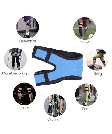 Adjustable Double Knee Patella Support Band - Stabilizer for Joint Pain Relief & Exercise | International Shipping - Buy Online on GoSupps.com