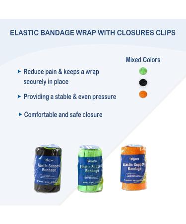 Degasa Elastic Bandage Wrap 1 Pack - Random Color - Support for Ankle, Knee, Wrist, Leg - First Aid Compression Roll 3W x 5.4 yds L - Buy Online on GoSupps.com