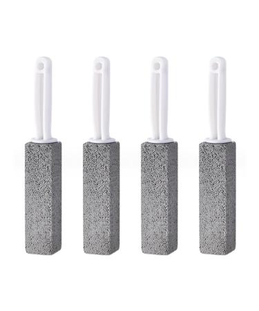 EULAPGOE 4 Pack Pumice Cleaning Stone with Handle Toilet Bowl Cleaner Stains and Hard Water Ring Remover Rust Grill Griddle Cleaner for Kitchen Bath