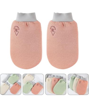 Buy Exfoliating Bath Scrubs - 2pcs Shower Gloves for Men & Women | Dead Skin Remover & Massage Gloves in Red - International Shipping Available - Buy Online on GoSupps.com