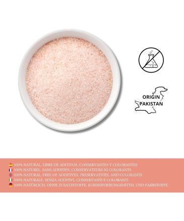 FRISAFRAN | Fine Himalayan Pink Salt 500g | Natural Himalayan Salt | Himalayan pink salt | salt | No additives | Himalayan salt | pink Himalayan salt | coarse salt | regenerating salt | healthy digestion - Buy Online on GoSupps.com