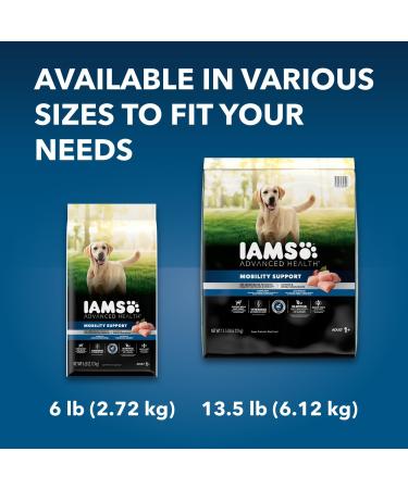 Iams Advanced Health Dry Dog Food Adult Mobility Support Chicken & Whole Grain Recipe 6.12kg Bag - Buy Online on GoSupps.com