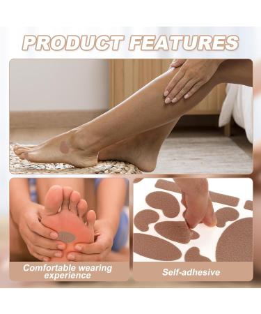 Mabor 132Pcs Adhesive Moleskin Blister Tape Flannel Moleskin Padding Blister Prevention Tape for Heel Shoes Feet Toe Pain Relief Reduce Friction Pain (12 Sheets) - Buy Online on GoSupps.com