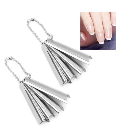 18Pcs French Manicure Nail Art Tips & Deep C-Shape Cutter Tool | DIY & Salon Use - Perfect for Men & Women - Buy Online on GoSupps.com