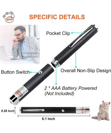 3 Pack Green Red Purple Light Interactive Cat Toys for Indoor Cats Dogs Pet Pointer Toys  Indoor Tease Cat Playing Training Chaser Interactive Pet Toys for Indoor Cats Dogs Pets Light Pointer Toys 3 PCS Laser Pointer for Cats - Buy Online on GoSupps.com