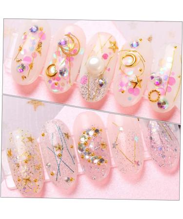 Healeved 80 Boxes Nail Art Ornaments Manicure Ornaments Nail Art Wire Nail Metal Threads Nail Art Accessory Nail Charms Nail Metal Wire Manicure Threads Alloy Gold Thread Decorate - Buy Online on GoSupps.com
