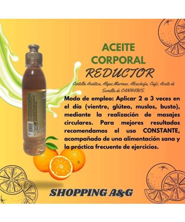 ATHOS Aceite Corporal Reductor Naranja 250 ml - Moldea Reafirma Tonifica Antiestrias y Anticelulitis - Env o Internacional - Buy Online on GoSupps.com